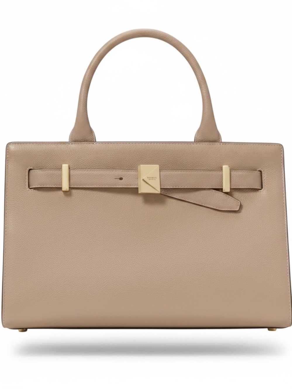 Kate Spade New York Deco Medium Satchel ✨Pristine Condition✨ Taupe Leather